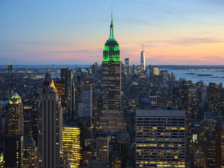 Midtown Manhattan at dusk